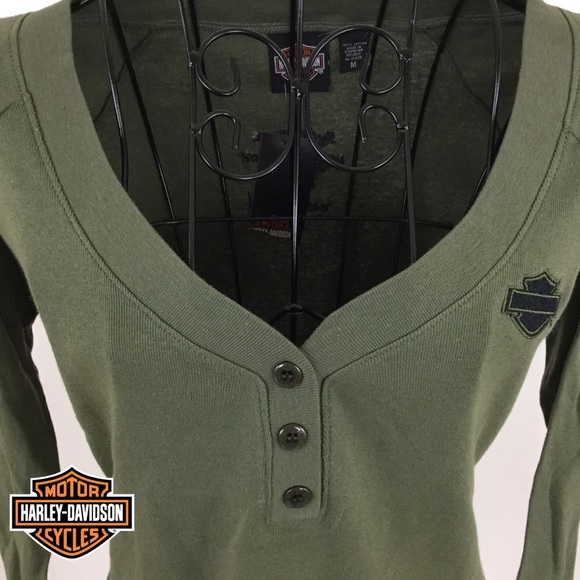 Harley-Davidson Tops - HARLEY DAVIDSON HENLEY NWT